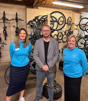 Local MP Attends Official Launch of Huntlys Bikery